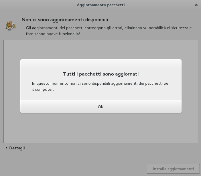 Aggiornare con gpk-update-viewer